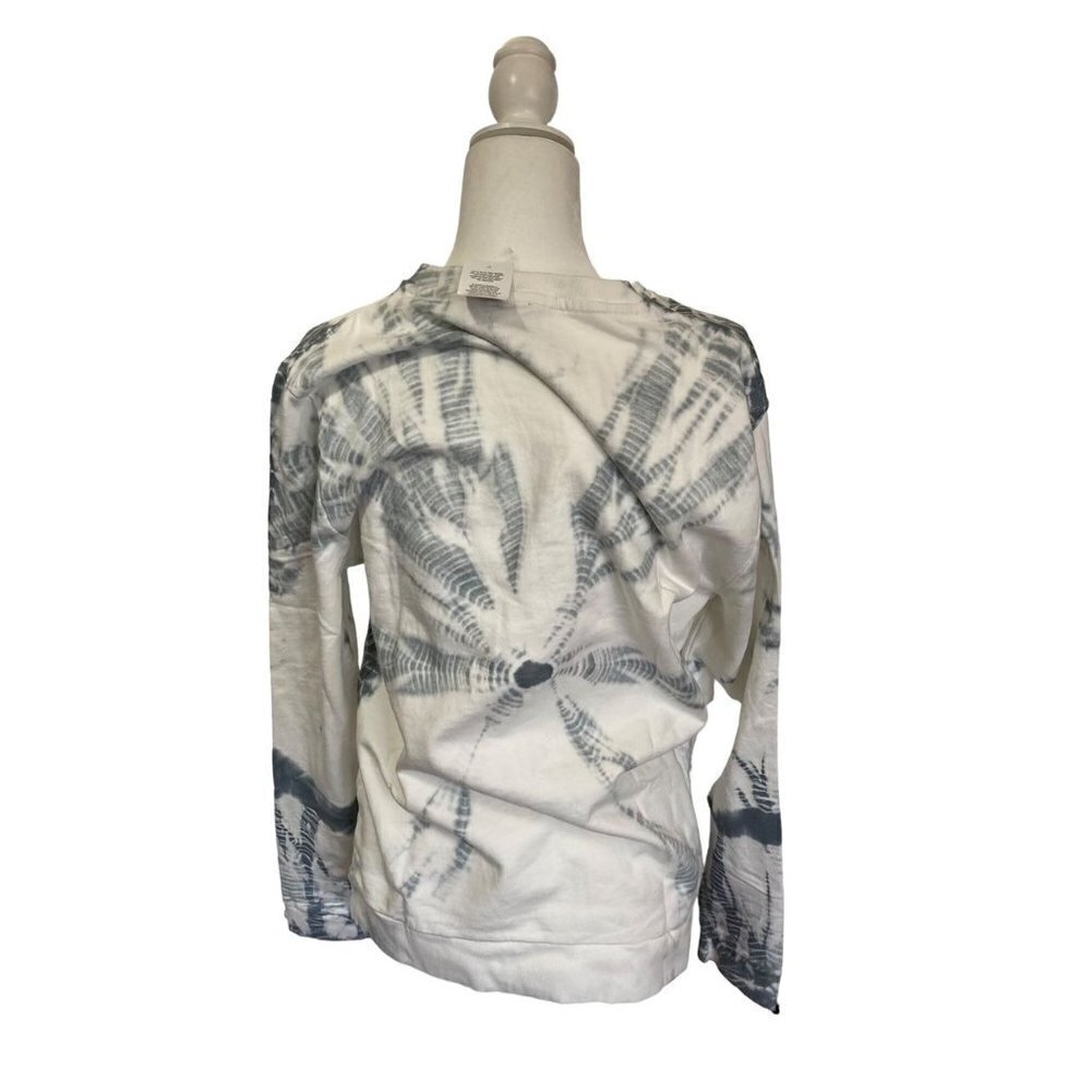 NWT ASOS White and Gray Tie Dye Women's Sweatshirt Medium - Picture 2 of 5